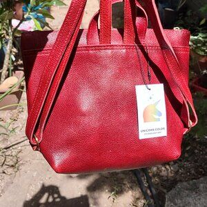 Portland Leather Goods Small Tote Backpack, NWT